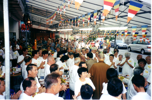 Vesak Day Celebration transference of lights